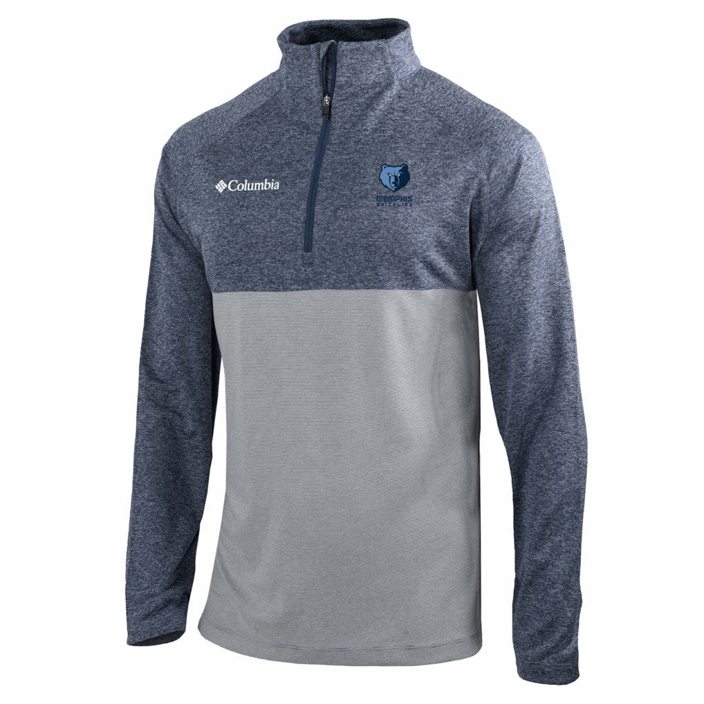Memphis Grizzlies Omni-Wick Rockin' It Quarter-Zip Top Navy - NBA