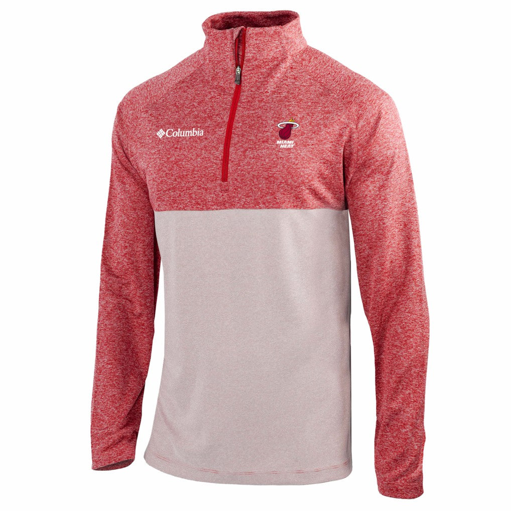 Miami Heat Omni-Wick Rockin' It Quarter-Zip Top Red - NBA