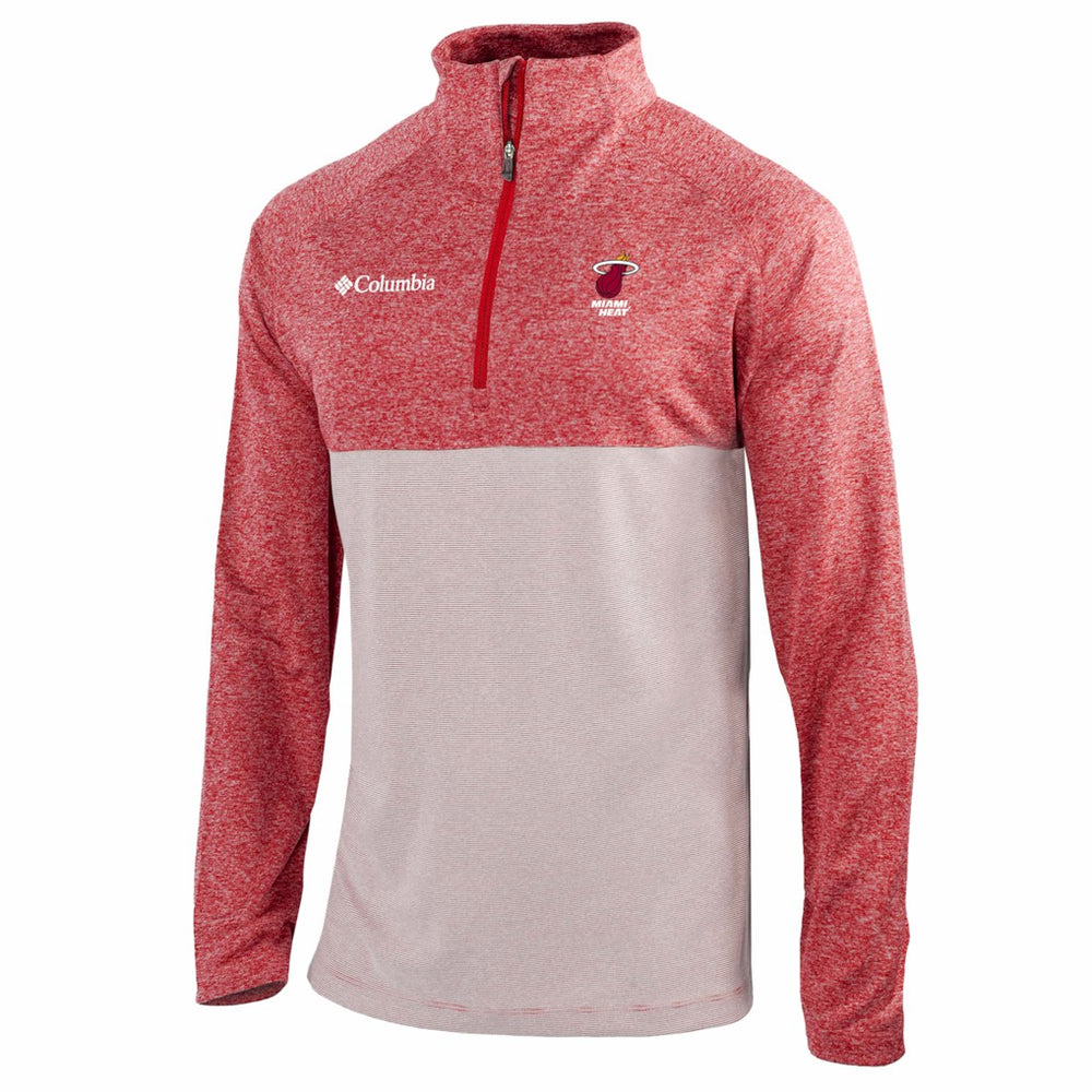 Miami Heat Omni-Wick Rockin' It Quarter-Zip Top Red - NBA