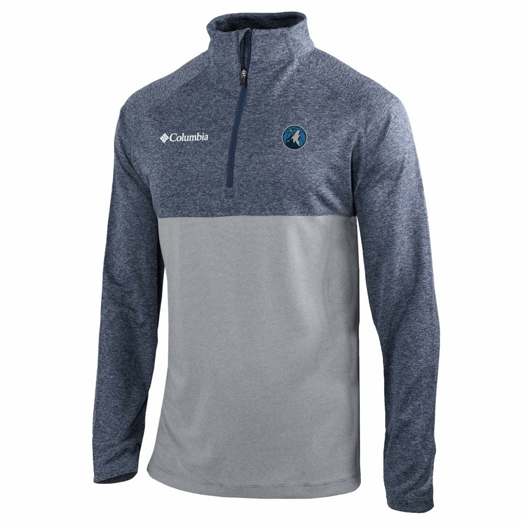 Minnesota Timberwolves Omni-Wick Rockin' It Quarter-Zip Top Navy - NBA