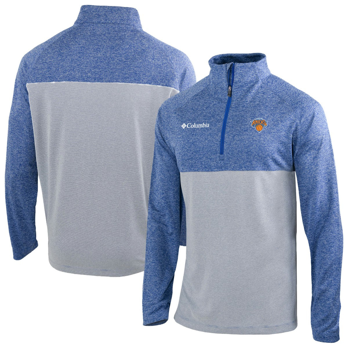 New York Knicks Omni-Wick Rockin' It Quarter-Zip Top Blue - NBA