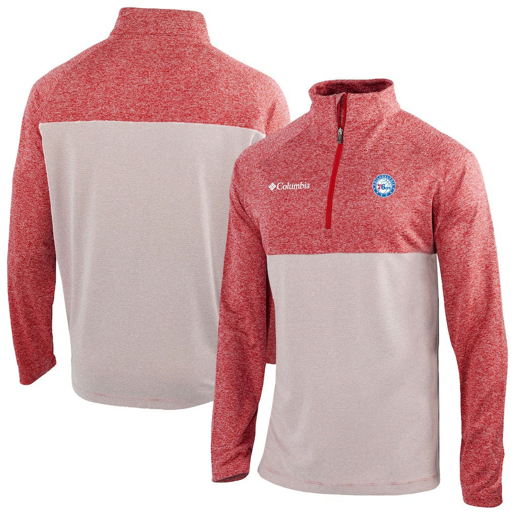 Philadelphia 76ers Omni-Wick Rockin' It Quarter-Zip Top Red - NBA