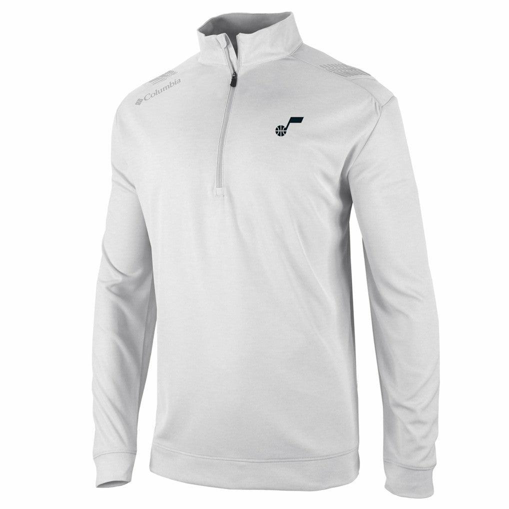 Utah Jazz Oakland Downs Omni-Wick Quarter-Zip Top White - NBA