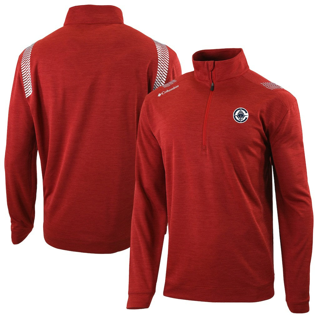 LA Clippers Oakland Downs Omni-Wick Quarter-Zip Top Red - NBA
