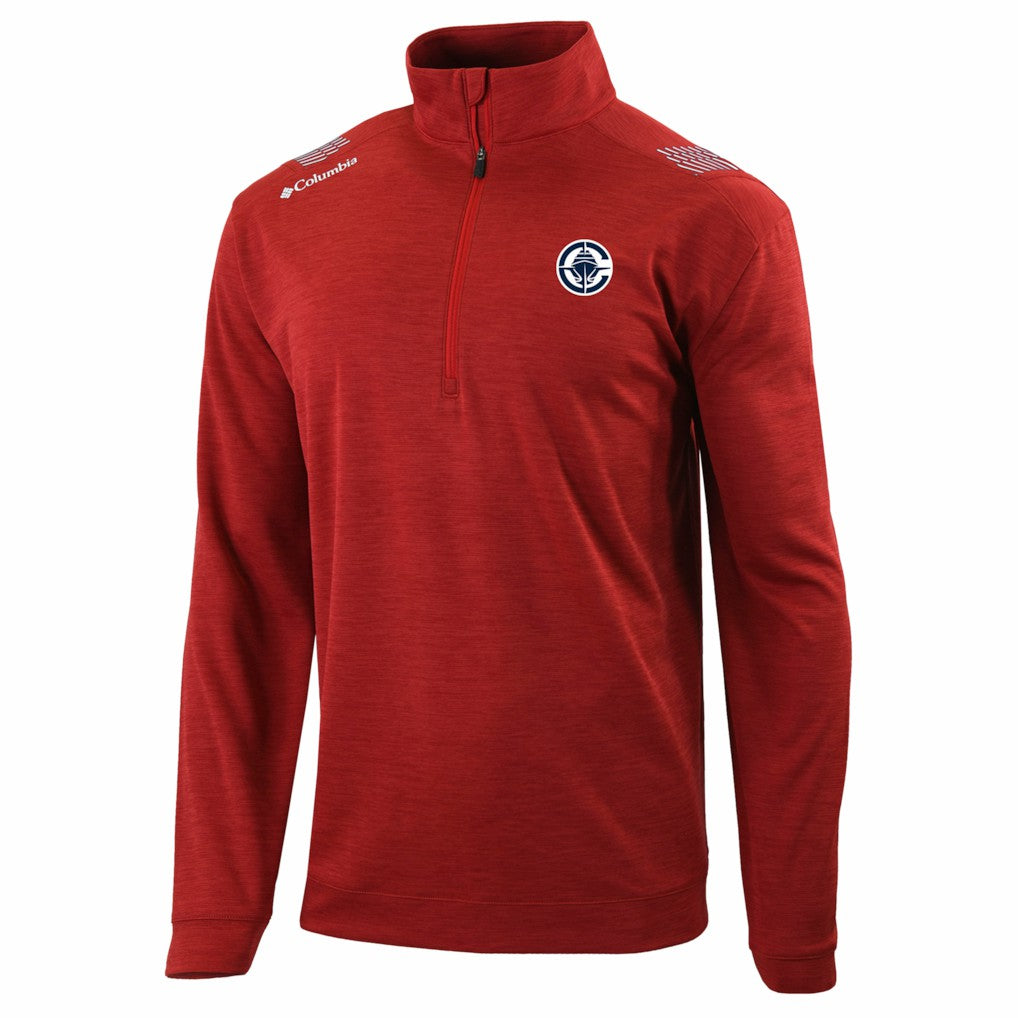 LA Clippers Oakland Downs Omni-Wick Quarter-Zip Top Red - NBA