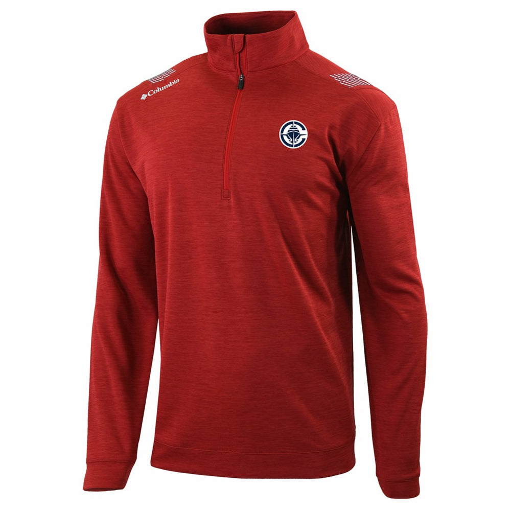 LA Clippers Oakland Downs Omni-Wick Quarter-Zip Top Red - NBA