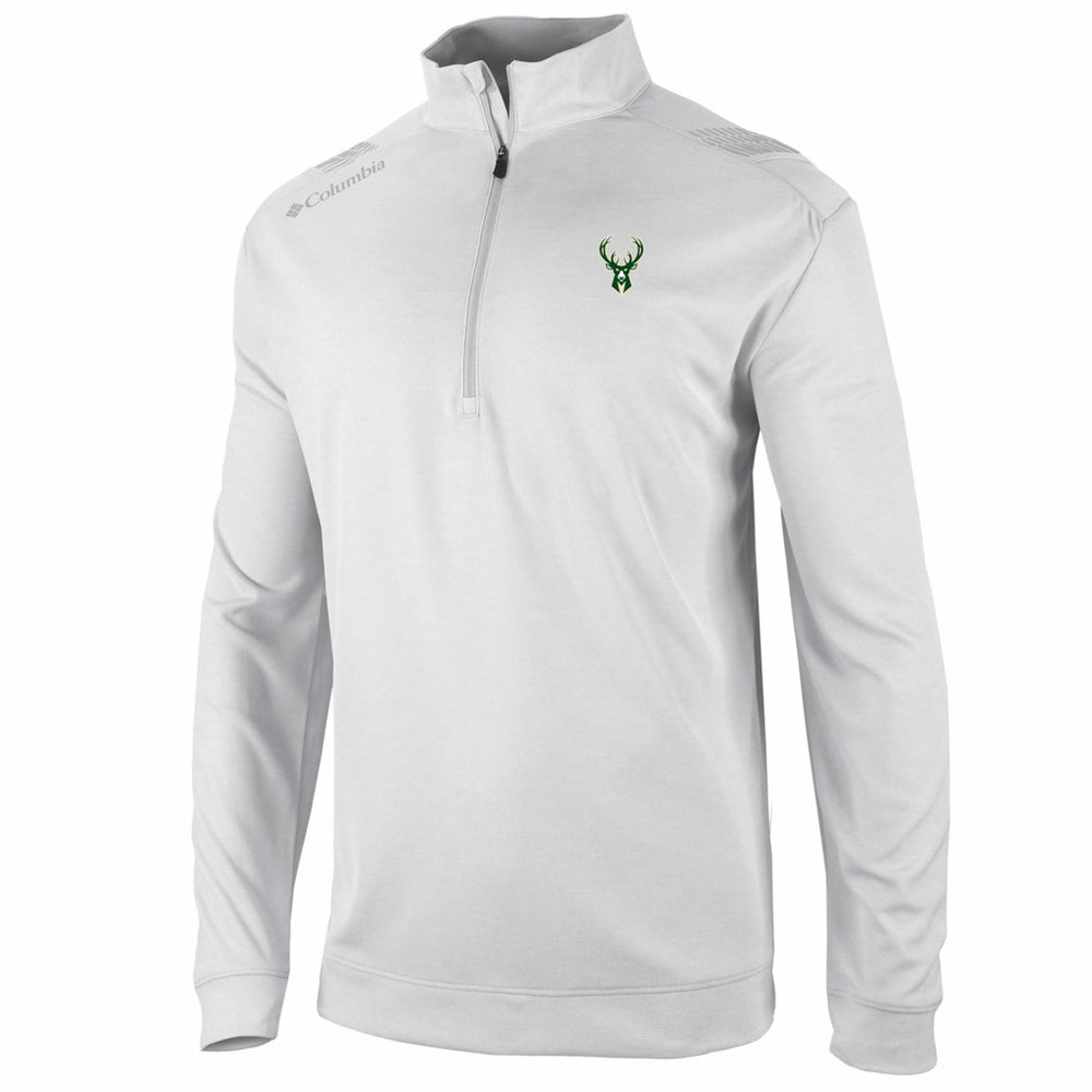 Milwaukee Bucks Oakland Downs Omni-Wick Quarter-Zip Top White - NBA