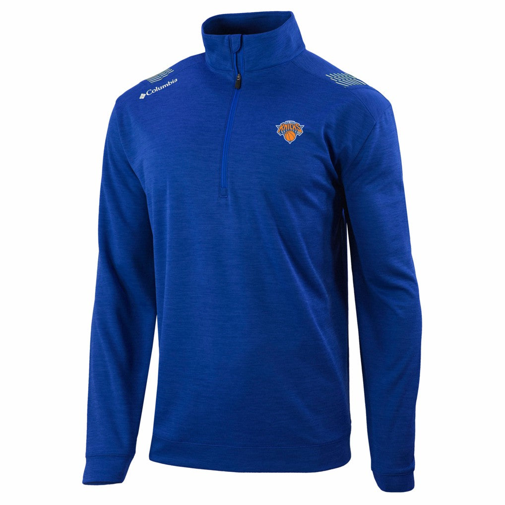 New York Knicks Oakland Downs Omni-Wick Quarter-Zip Top Blue - NBA