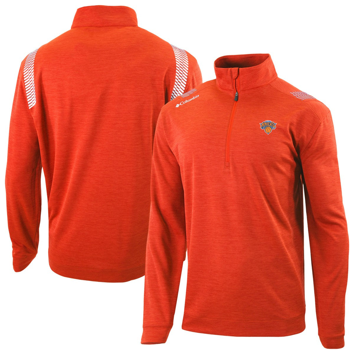 New York Knicks Oakland Downs Omni-Wick Quarter-Zip Top Orange - NBA