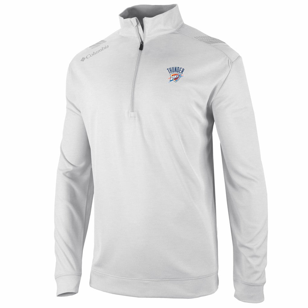 Oklahoma City Thunder Oakland Downs Omni-Wick Quarter-Zip Top White - NBA