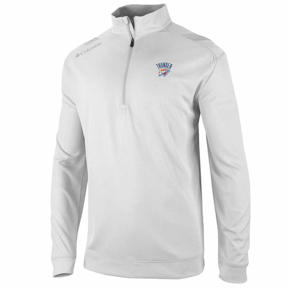 Oklahoma City Thunder Oakland Downs Omni-Wick Quarter-Zip Top White - NBA