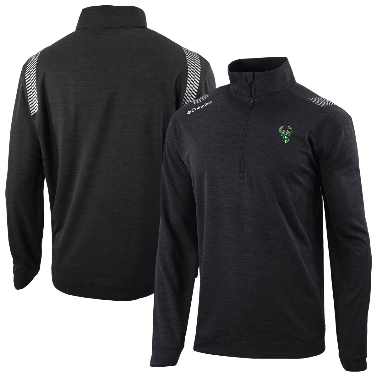 Milwaukee Bucks Oakland Downs Omni-Wick Quarter-Zip Top Black - NBA