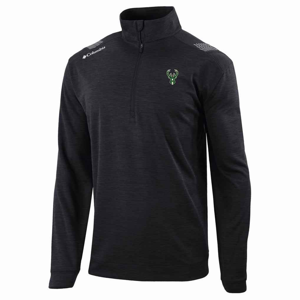 Milwaukee Bucks Oakland Downs Omni-Wick Quarter-Zip Top Black - NBA