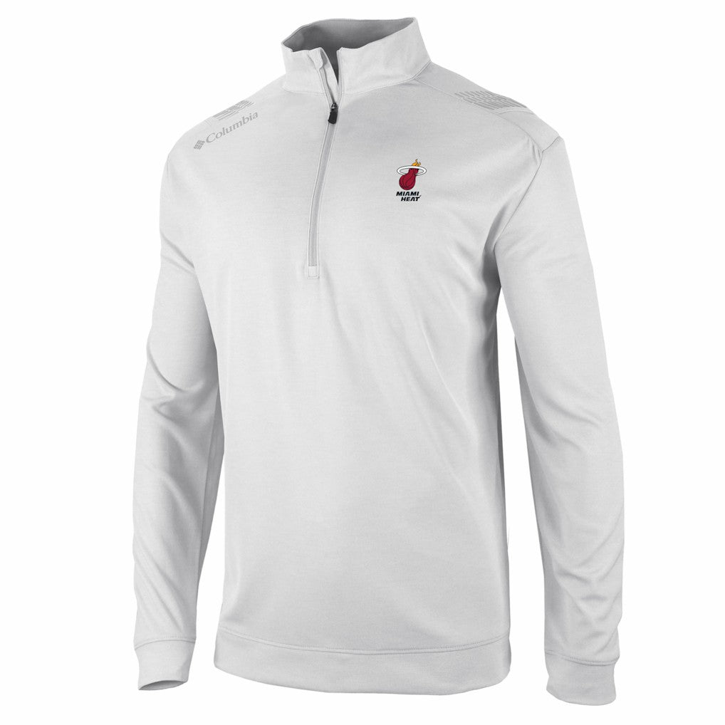 Miami Heat Oakland Downs Omni-Wick Quarter-Zip Top White - NBA