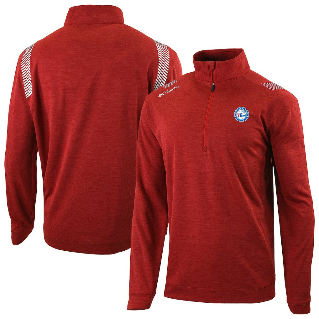 Philadelphia 76ers Oakland Downs Omni-Wick Quarter-Zip Top Red - NBA