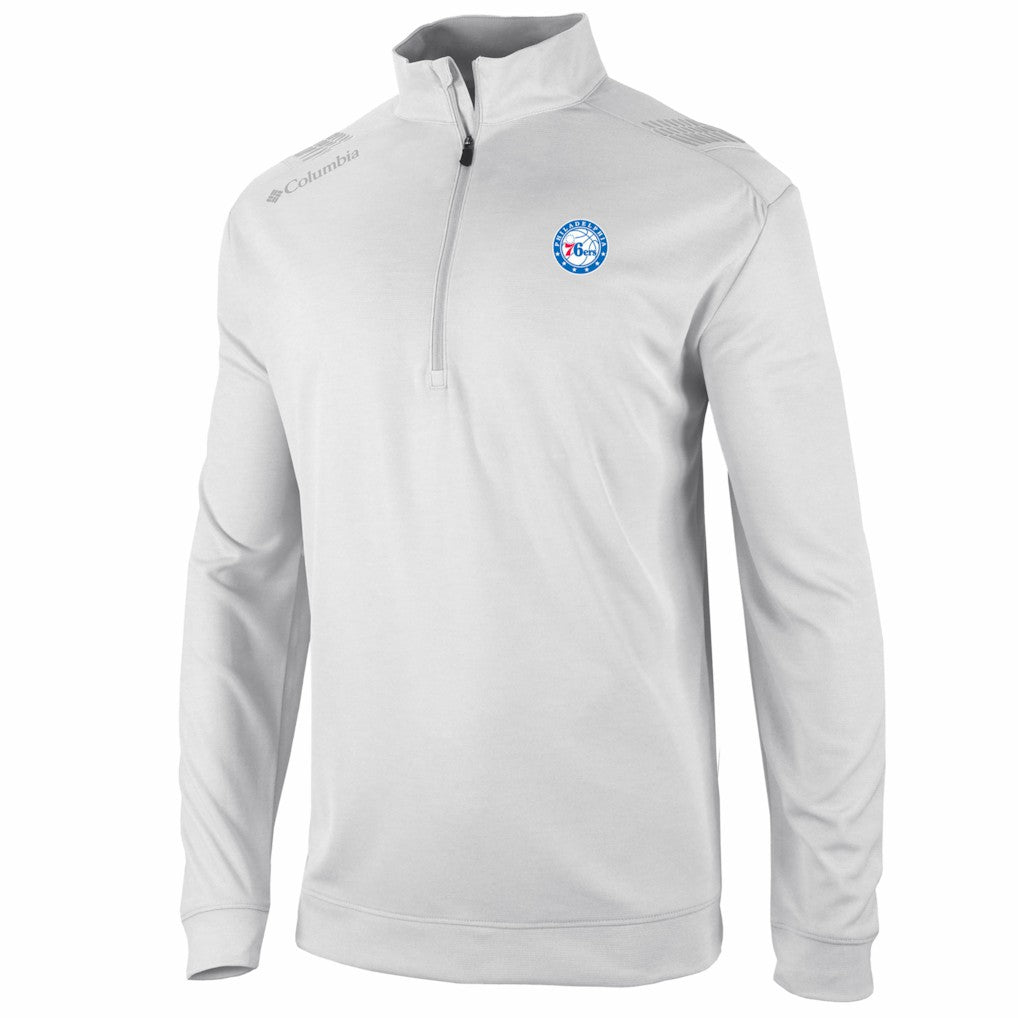 Philadelphia 76ers Oakland Downs Omni-Wick Quarter-Zip Top White - NBA