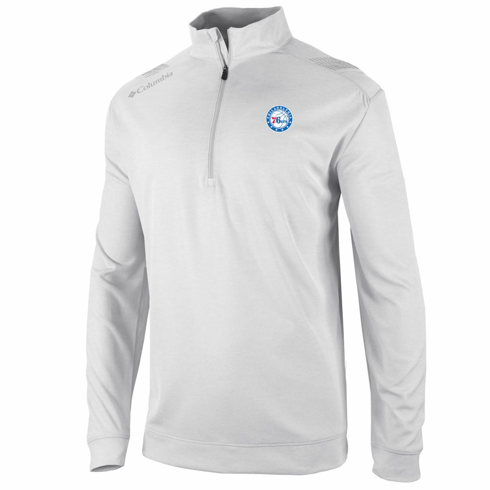 Philadelphia 76ers Oakland Downs Omni-Wick Quarter-Zip Top White - NBA
