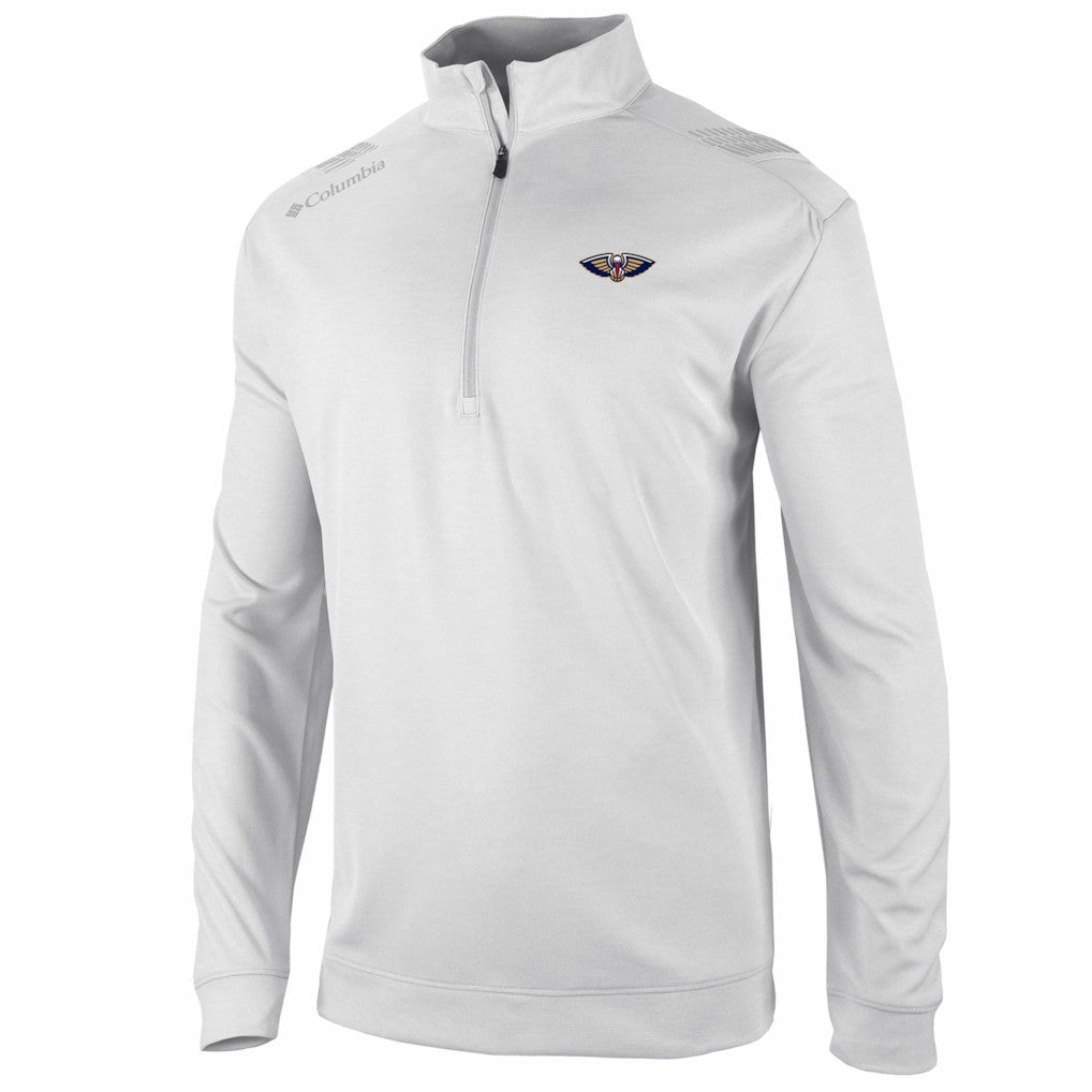 New Orleans Pelicans Oakland Downs Omni-Wick Quarter-Zip Top White - NBA