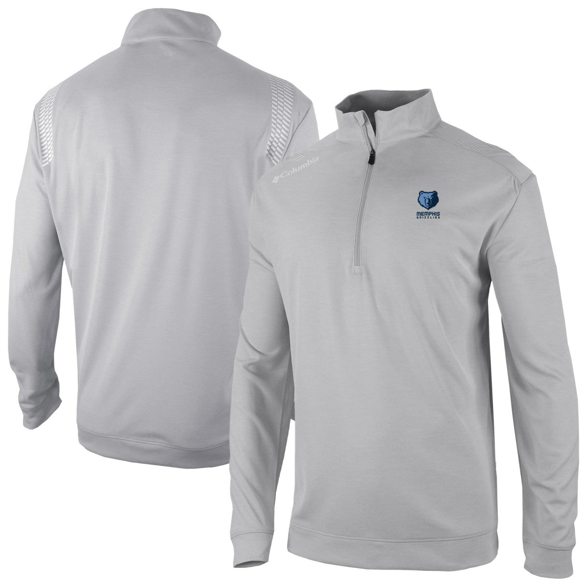 Memphis Grizzlies Oakland Downs Omni-Wick Quarter-Zip Top Gray - NBA