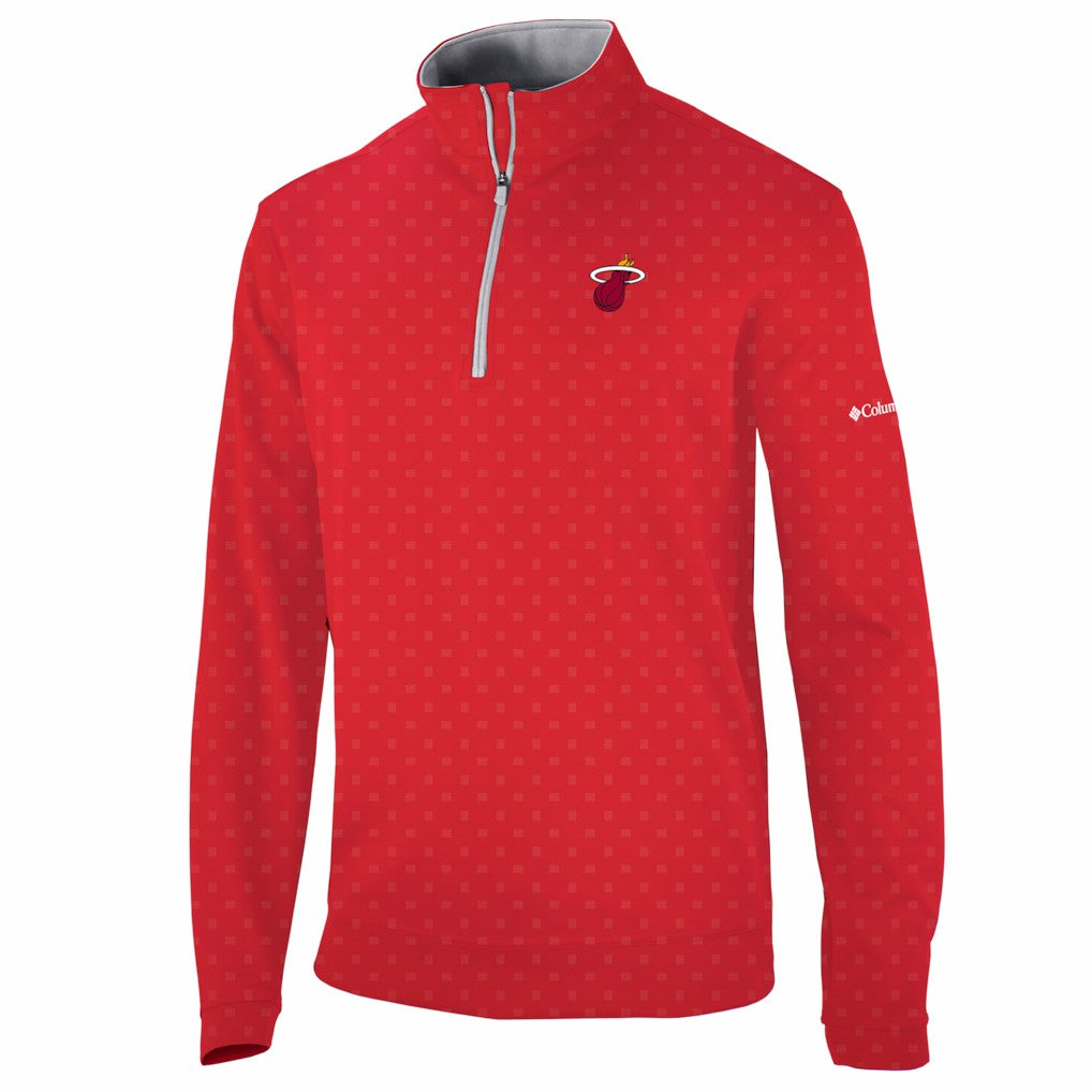 Miami Heat Wickham Hills Omni-Wick Quarter-Zip Jacket Red - NBA