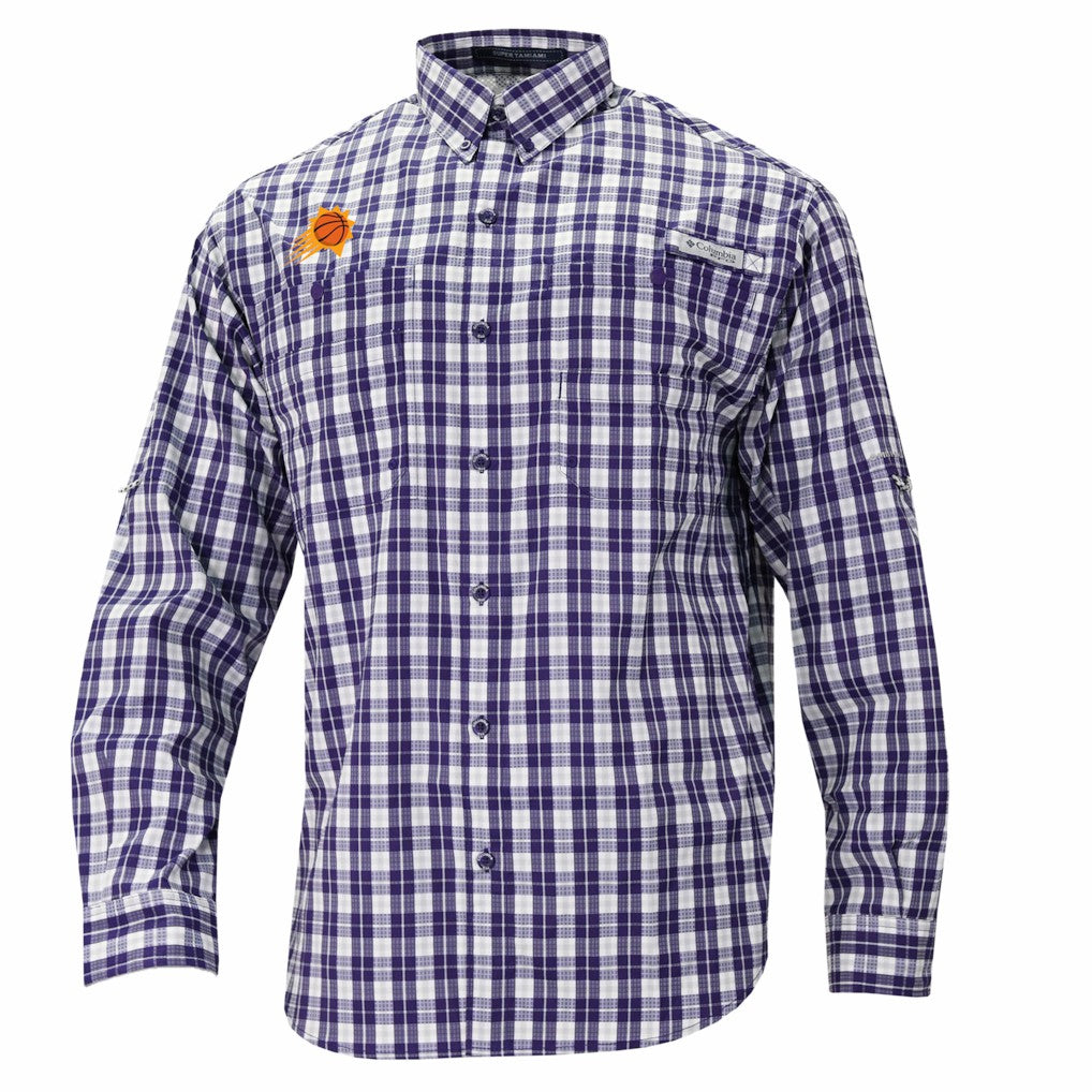 Phoenix Suns Super Tamiami Omni-Shade Long Sleeve Button-Down Shirt Purple - NBA