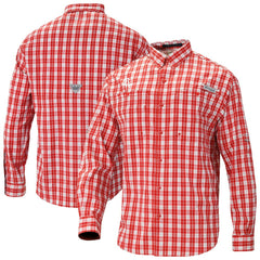Houston Rockets Super Tamiami Omni-Shade Long Sleeve Button-Down Shirt Red - NBA