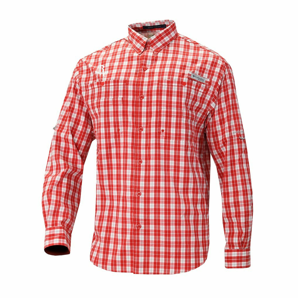 Houston Rockets Super Tamiami Omni-Shade Long Sleeve Button-Down Shirt Red - NBA