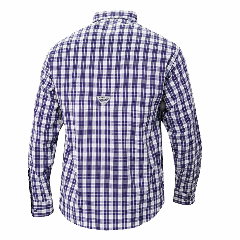 Los Angeles Lakers Super Tamiami Omni-Shade Long Sleeve Button-Down Shirt Purple - NBA
