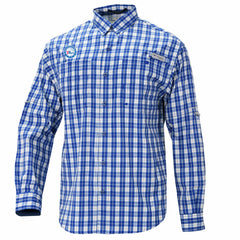 Philadelphia 76ers Super Tamiami Omni-Shade Long Sleeve Button-Down Shirt Blue - NBA