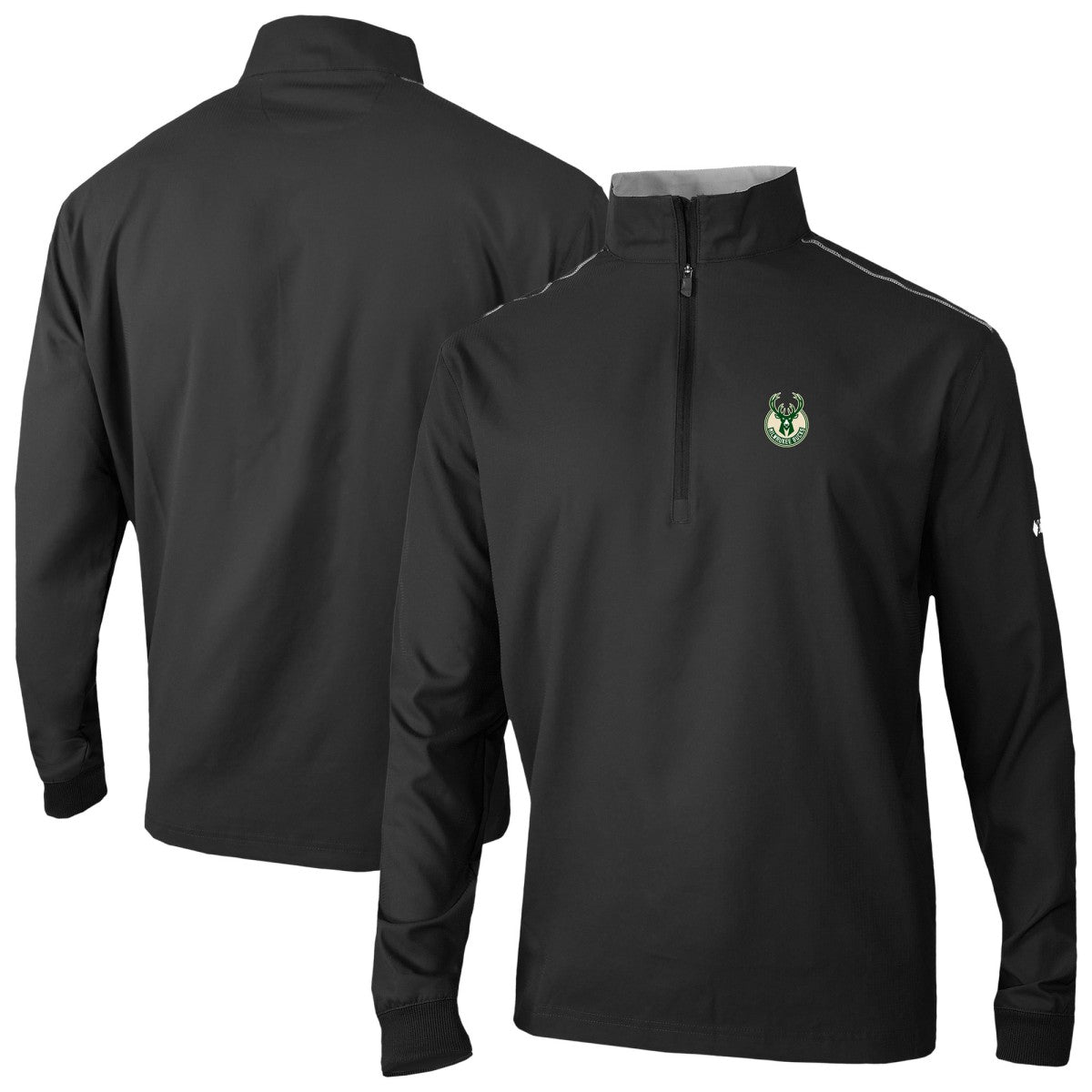 Milwaukee Bucks Omni-Wick Bogey's Paradise Quarter-Zip Top Black - NBA