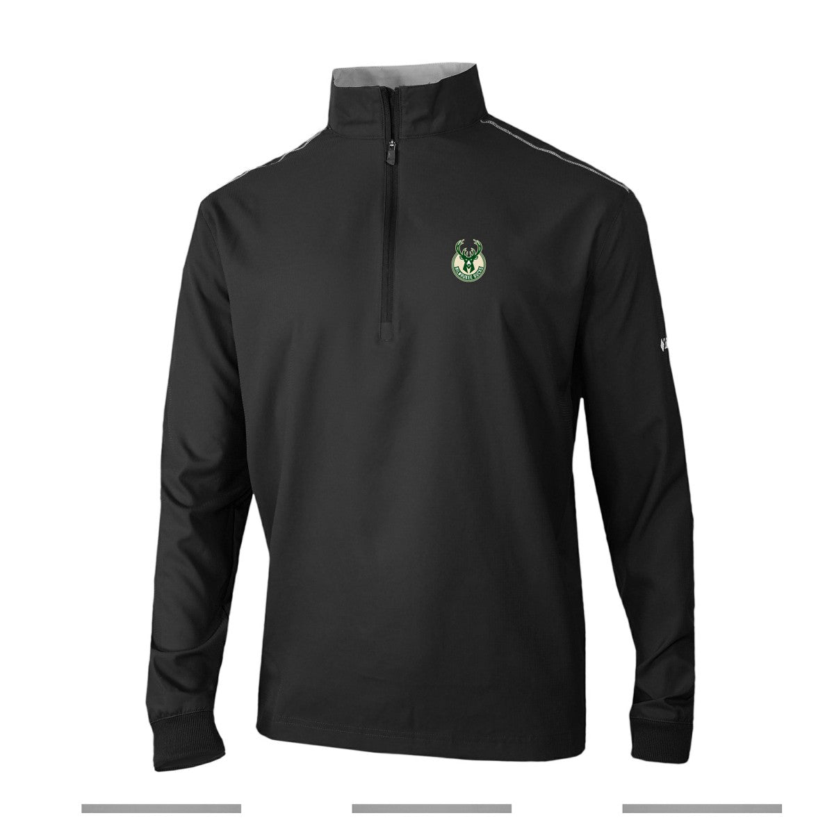 Milwaukee Bucks Omni-Wick Bogey's Paradise Quarter-Zip Top Black - NBA