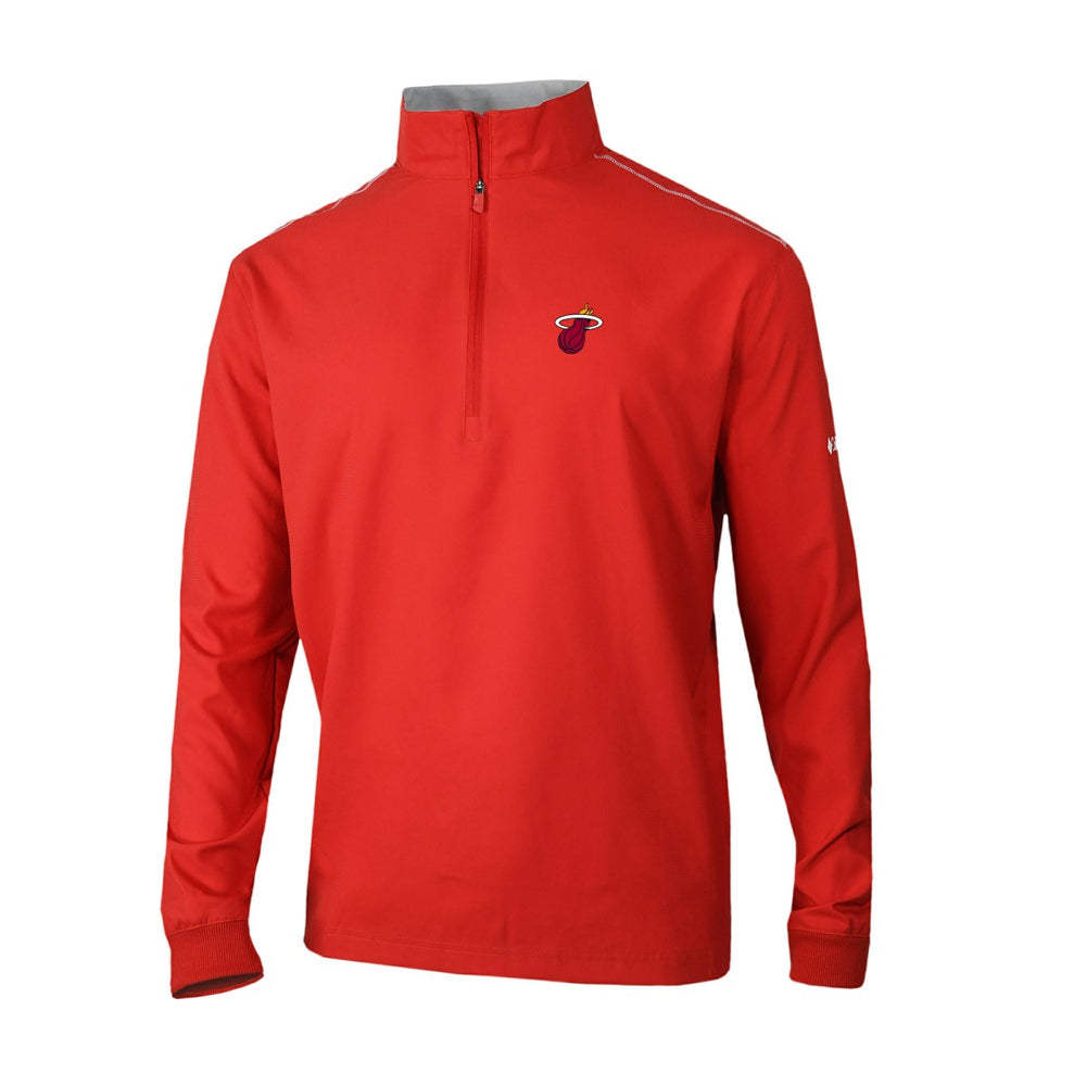 Miami Heat Omni-Wick Bogey's Paradise Quarter-Zip Top Red - NBA