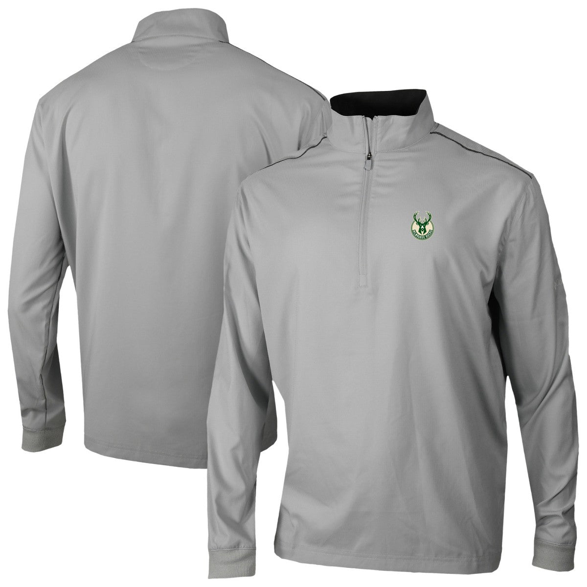Milwaukee Bucks Omni-Wick Bogey's Paradise Quarter-Zip Top Gray - NBA