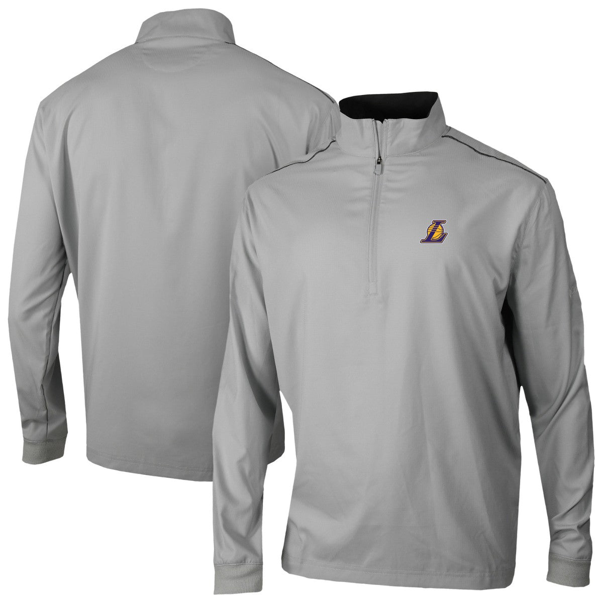 Los Angeles Lakers Omni-Wick Bogey's Paradise Quarter-Zip Top Gray - NBA