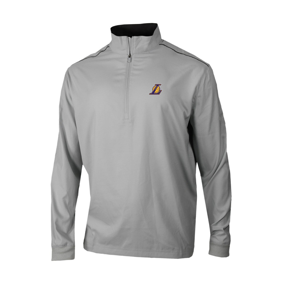 Los Angeles Lakers Omni-Wick Bogey's Paradise Quarter-Zip Top Gray - NBA