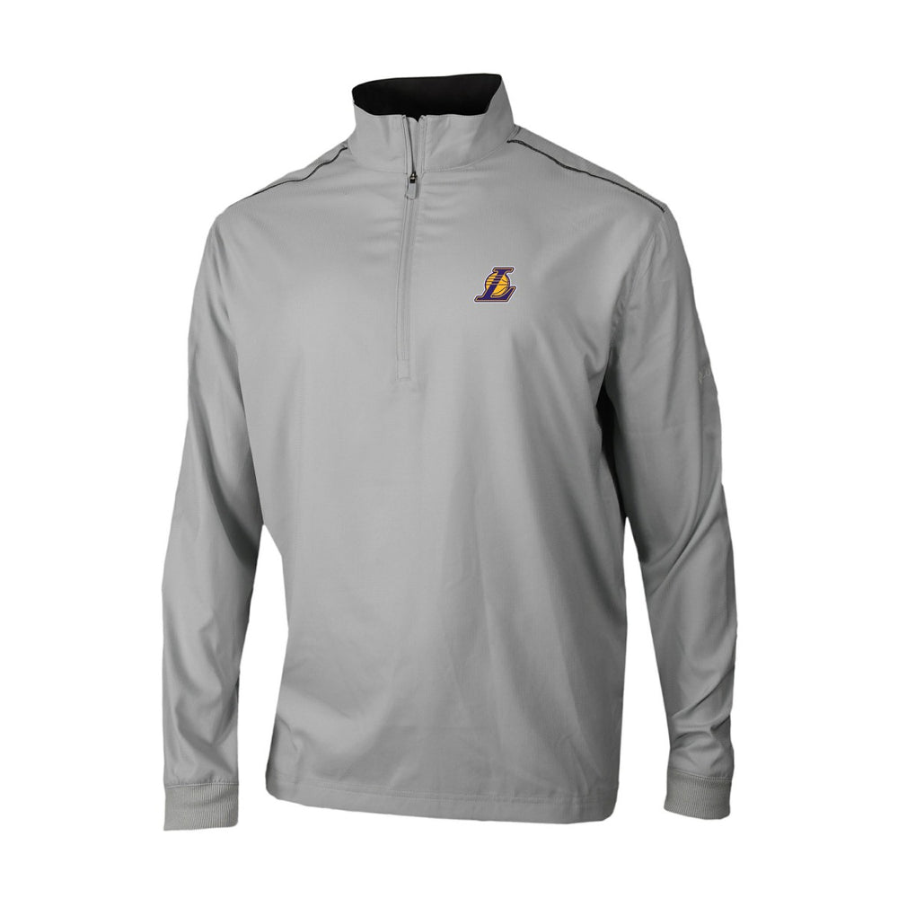 Los Angeles Lakers Omni-Wick Bogey's Paradise Quarter-Zip Top Gray - NBA