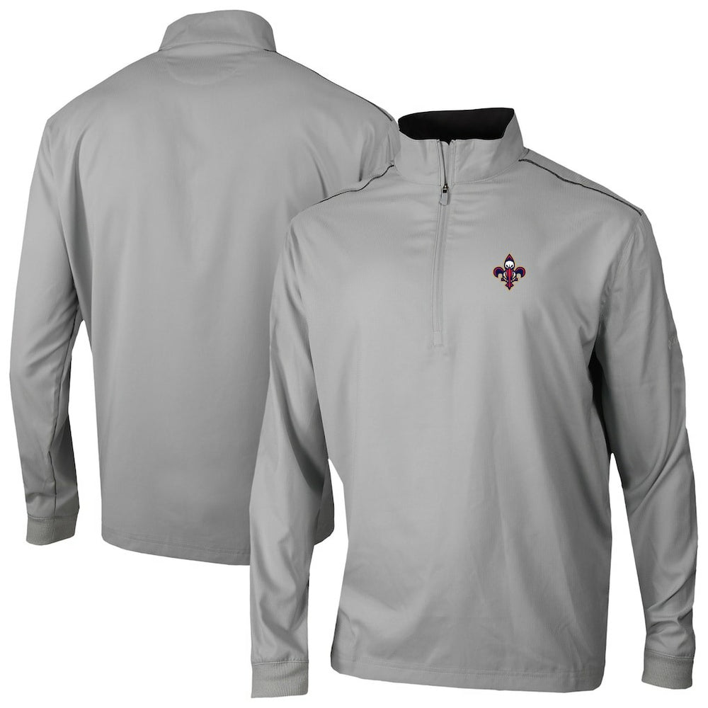 New Orleans Pelicans Omni-Wick Bogey's Paradise Quarter-Zip Top Gray - NBA
