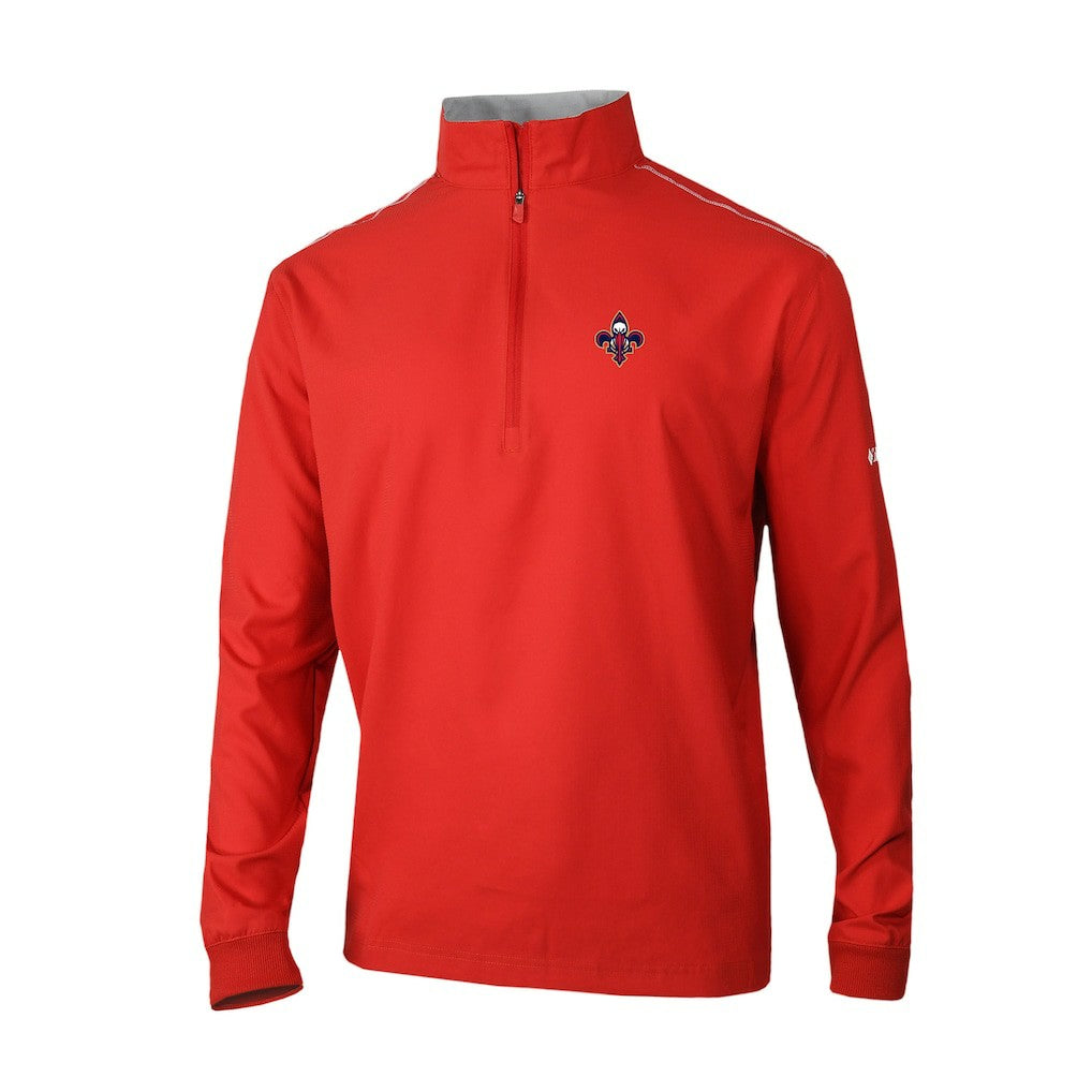 New Orleans Pelicans Omni-Wick Bogey's Paradise Quarter-Zip Top Red - NBA