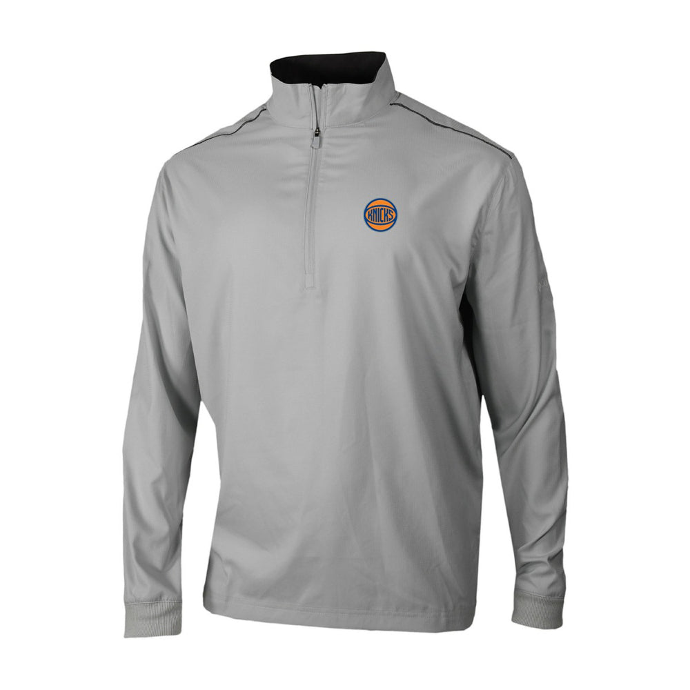 New York Knicks Omni-Wick Bogey's Paradise Quarter-Zip Top Gray - NBA