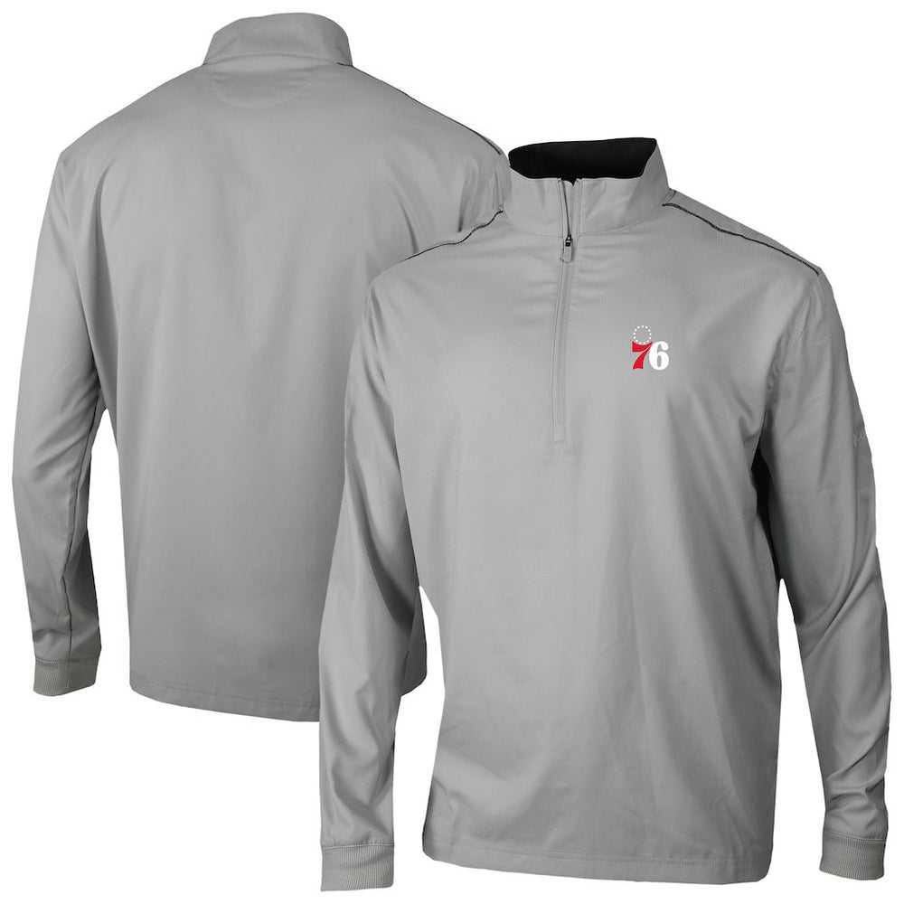 Philadelphia 76ers Omni-Wick Bogey's Paradise Quarter-Zip Top Gray - NBA