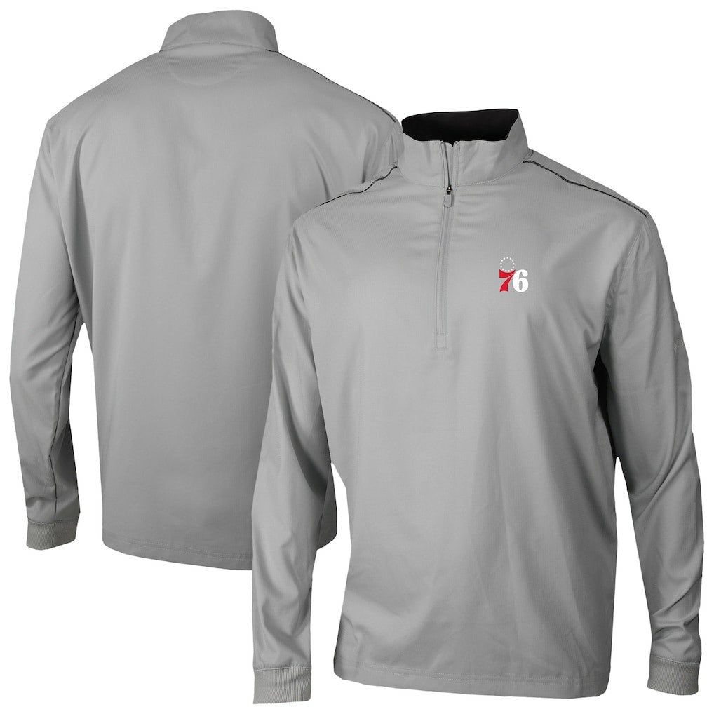 Philadelphia 76ers Omni-Wick Bogey's Paradise Quarter-Zip Top Gray - NBA