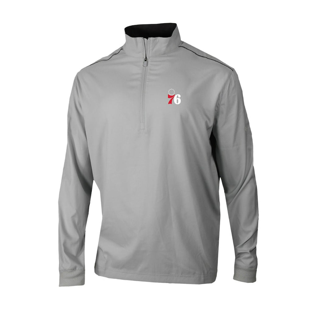 Philadelphia 76ers Omni-Wick Bogey's Paradise Quarter-Zip Top Gray - NBA