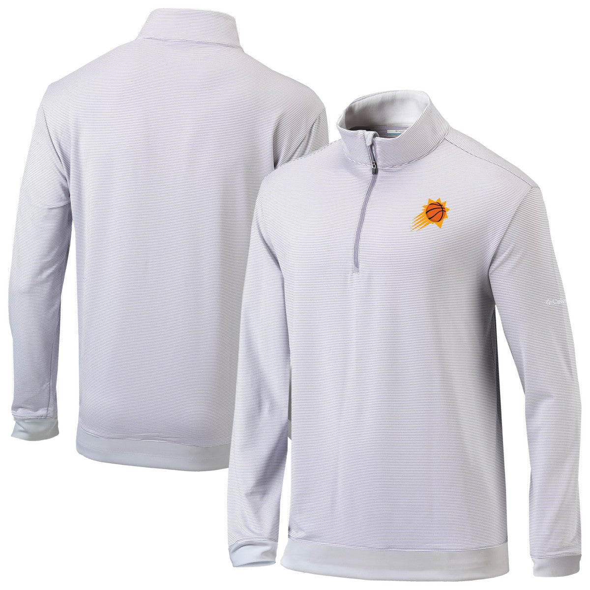 Phoenix Suns Omni-Wick Even Lie Quarter-Zip Top Gray/White - NBA