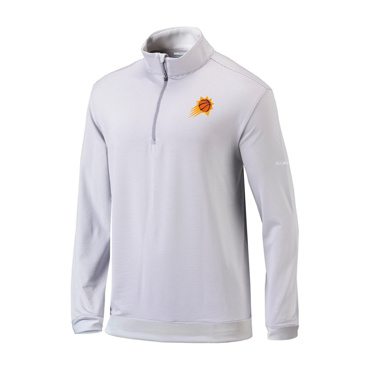 Phoenix Suns Omni-Wick Even Lie Quarter-Zip Top Gray/White - NBA
