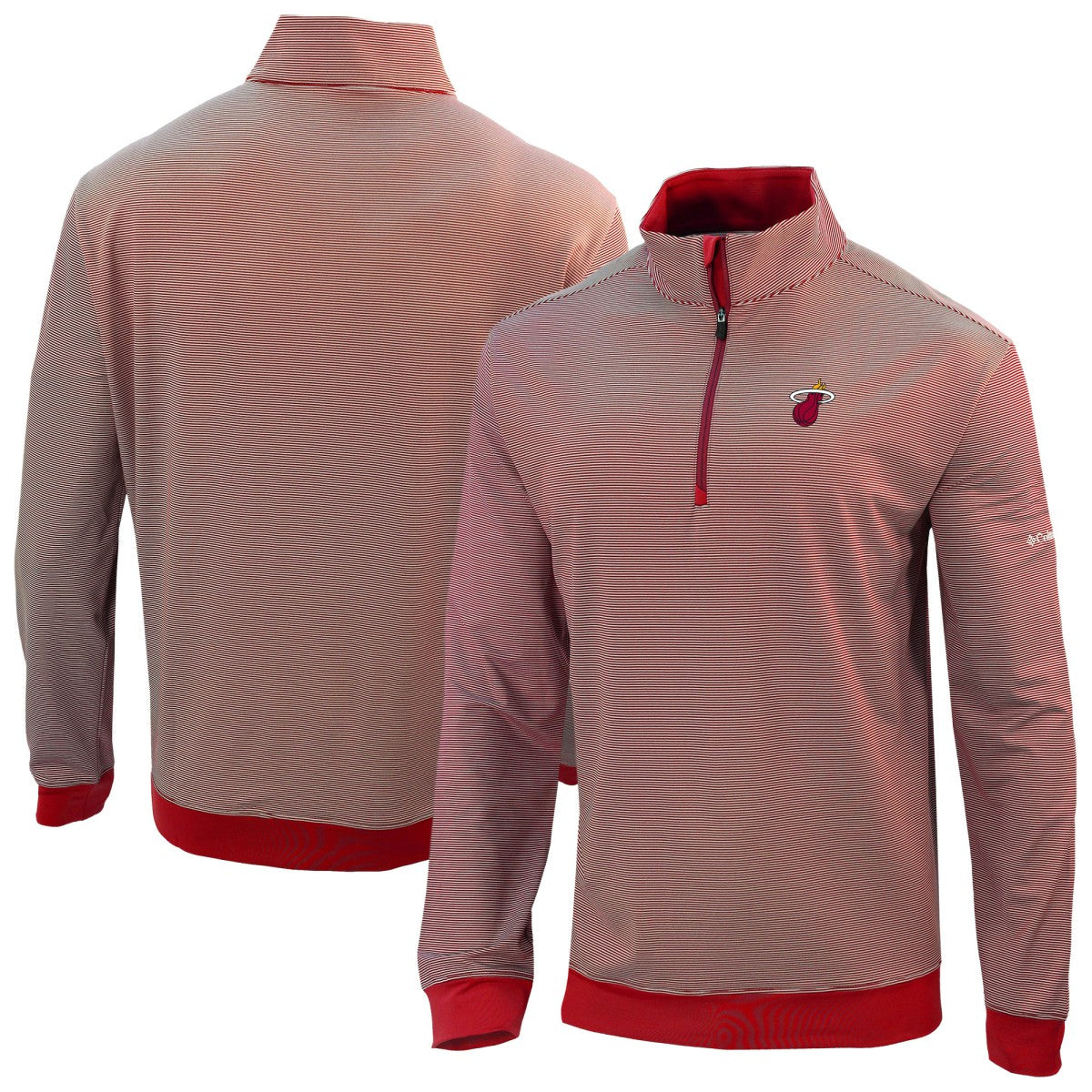 Miami Heat Omni-Wick Even Lie Quarter-Zip Top Red - NBA