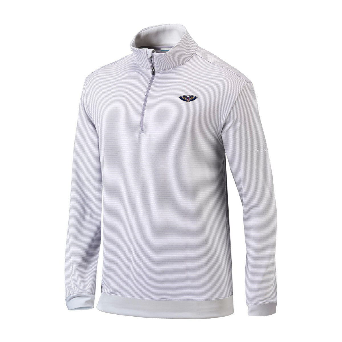 New Orleans Pelicans Omni-Wick Even Lie Quarter-Zip Top Gray/White - NBA