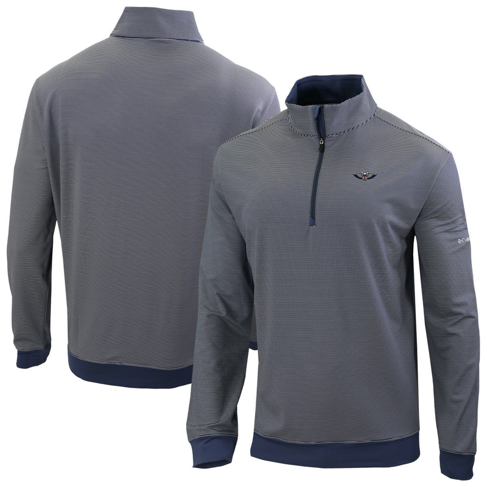 New Orleans Pelicans Omni-Wick Even Lie Quarter-Zip Top Navy - NBA