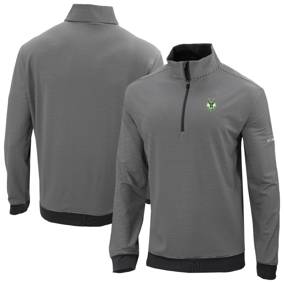 Milwaukee Bucks Omni-Wick Even Lie Quarter-Zip Top Black - NBA