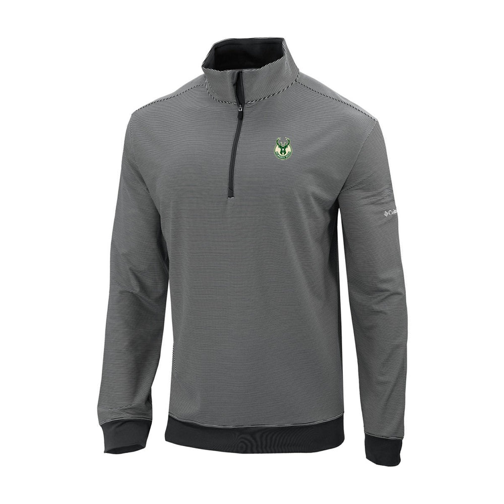 Milwaukee Bucks Omni-Wick Even Lie Quarter-Zip Top Black - NBA
