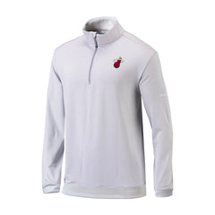 Miami Heat Omni-Wick Even Lie Quarter-Zip Top Gray/White - NBA